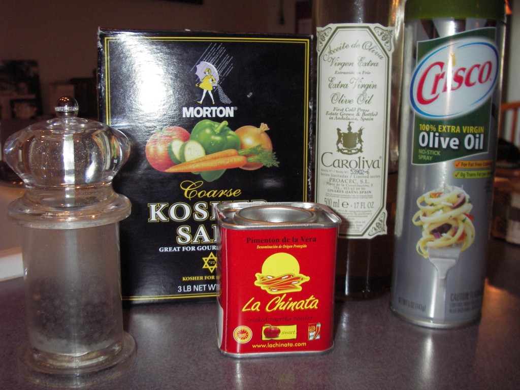 Ingredients for Tortilla Espanola