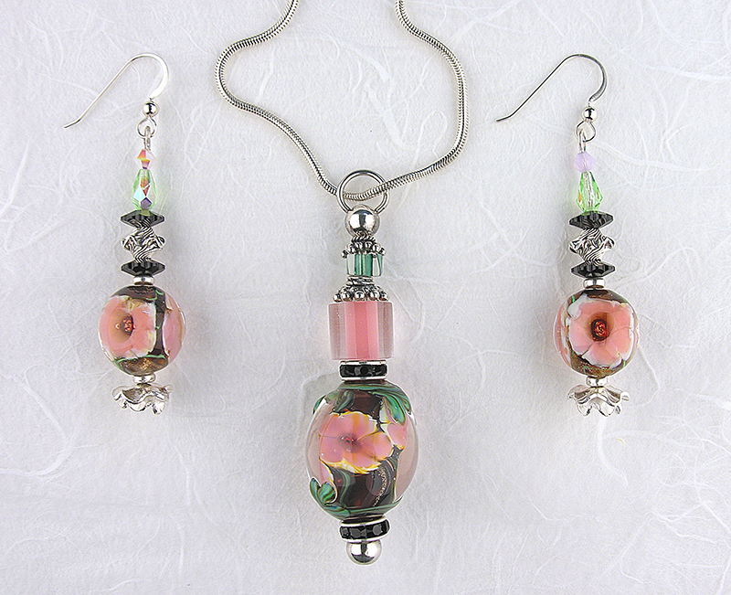 Floradora necklace and earrings