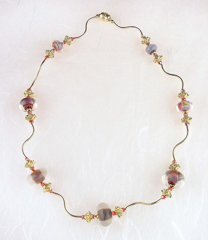 Opalescent flow necklace