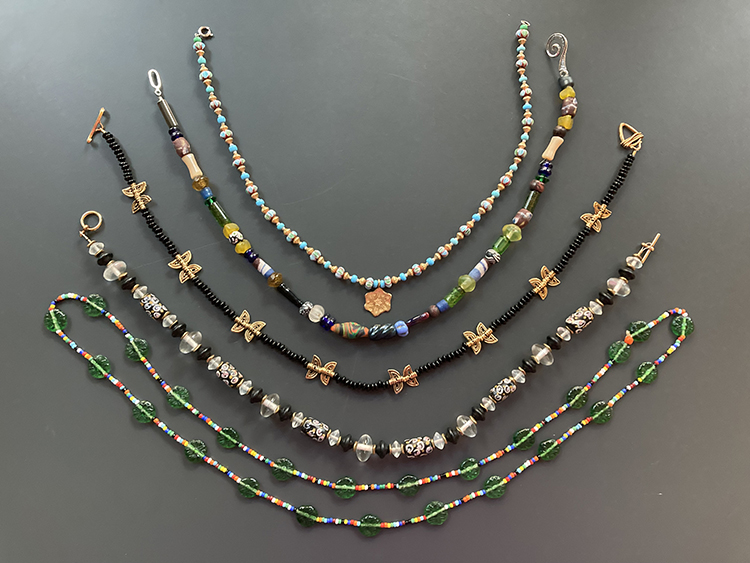 beaded ethnic style necklaces by Lori Barber